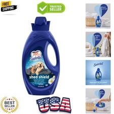 Fight Pet Odors with Shed Shield Fabric Conditioner, 46 oz - Fresh Floral Scent 0.40 per fl oz