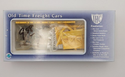 IHC 8337 Escala HO Denver y Río Grande Western Old Time Rail & Tie Car Kit | Zustand: New