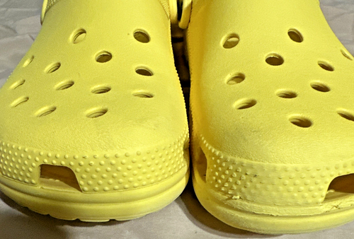 Crocs Unisex Classic Clogs - Lemon Yellow Size Men 11 / Women 13 - Picture 7 of 7