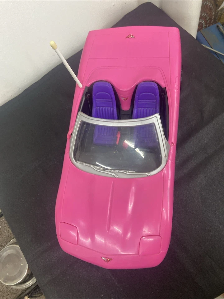 Barbie Corvette rosa con control remoto Mattel 2001 vintage. Sin mando a distancia Foto 3 de 4