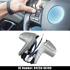 Steering Wheel Control Switch Button Fit for Toyota Camry Hilux Silver Tone