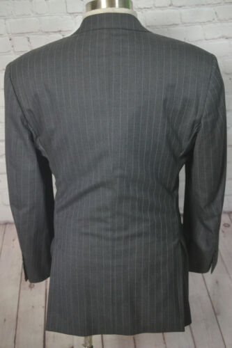 Brooks Brothers 1818 Mens Gray Pinstripe 2 Piece Suit 43R Jacket 35x29 Pant - Picture 8 of 12