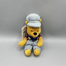 Disney Store Mini Bean Bag Plush 8" Choo Choo Pooh Winnie the Pooh