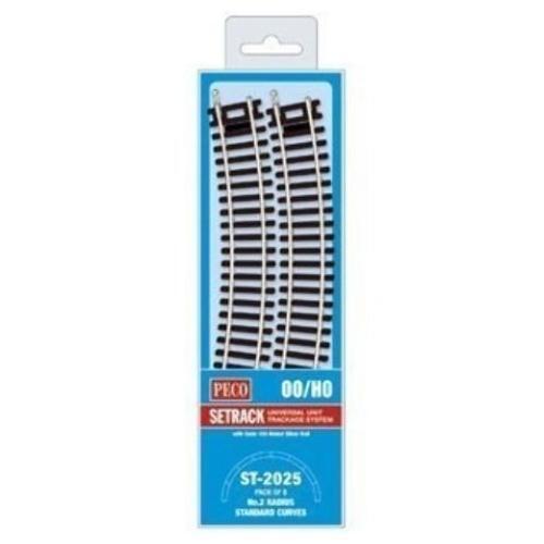Peco ST-2025 HO Scale 17 1/4"RAD STND CURVE - Picture 2 of 2