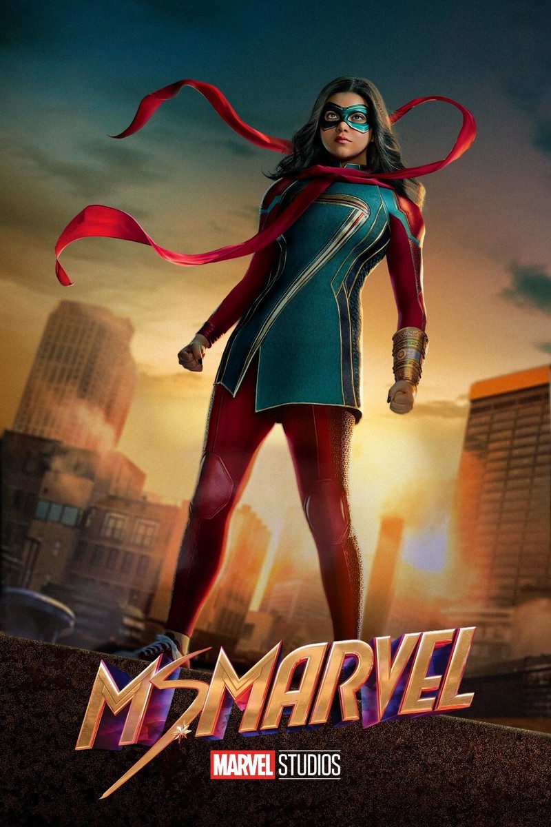 2022 Ms Marvel Movie Poster 11X17 Marvel Kamala Khan Red
