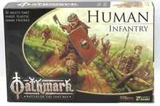 Oathmark OAKP401 Human Infantry (30 Plastic Figures) Fantasy Warriors Archers 