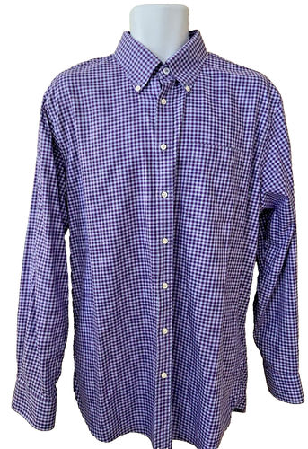 Nordstrom Non-Iron Men's Dress Shirt Size 16.5 x 36 Traditional Fit Cotton Acai - Picture 2 of 8