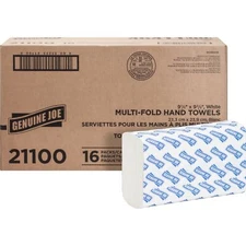 Genuine Joe Multifold Towels - 250 Per Bundle - 16 / Carton (GJO21100)