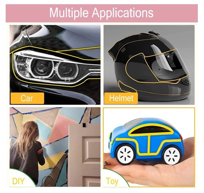 SKmax 1/4" X 60YDS Yellow Fine Line Masking Tapes 3 ROLLS - Image 4 of 4