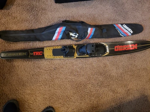 Vintage O'BRIEN COLEMAN TRC Slalom Water Ski Very Good Condition W/ Case A Plate - product listing photo