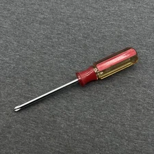 Craftsman 41053 WF#2 Phillips Head Screwdriver Clear Red Handle USA
