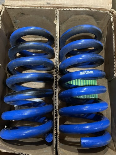 Summit Racing Coil Springs SUM-G730 Lowering Springs, Front, Blue Powder Coated