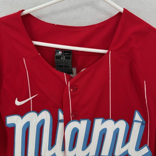 Nike Miami Marlins Jersey Mens 40 Medium Caleb #14 City Connect Sugar Kings MLB - Picture 4 of 7