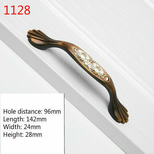 Home Ceramic Cabinet Pulls Handles Retro Drawer Knobs Furniture Handle Hardware - Picture 20 of 21