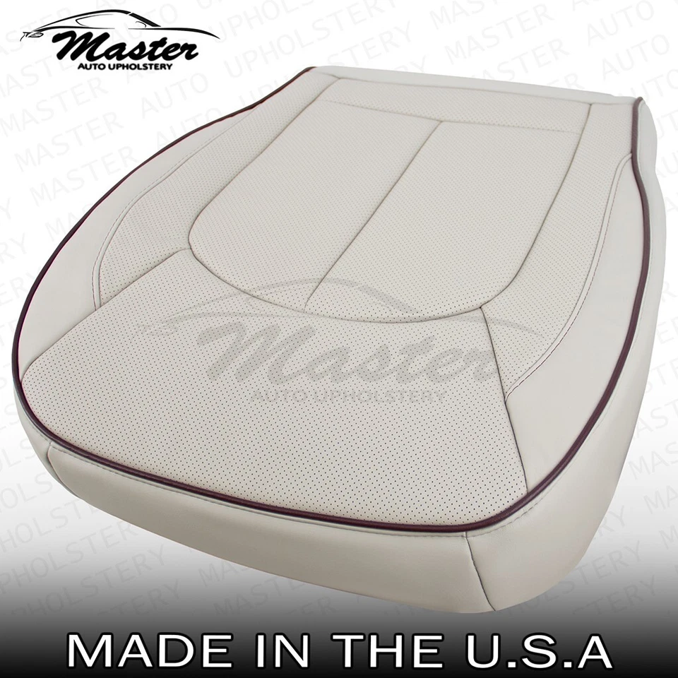 Cubierta de asiento de cuero gris parte inferior del conductor Chrysler Pacifica 2017-2019, perfecta Foto 4 de 4