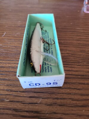 Leurre de pêche vintage original Rapala Wobbler CD-9S avec papiers 3,5