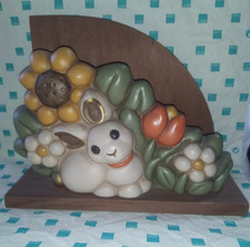 THUN portatovaglioli CONIGLIO FIORI L 18  H 14 PERFETTO(contattatemi per info)