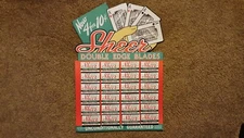 Vintage advertising countertop display NOS Sheer double edge blades razor blades