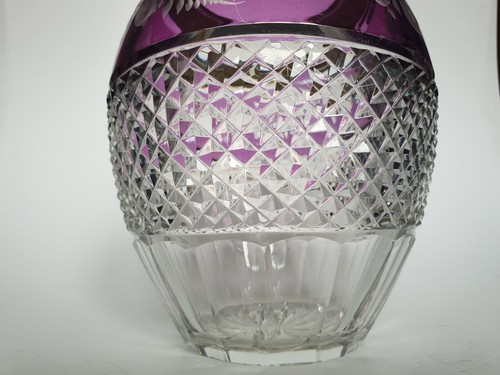 Designer Vase, Kristallglas, Glasvase, wunderschöne alte deutsche Handwerkskunst - Bild 5 von 12