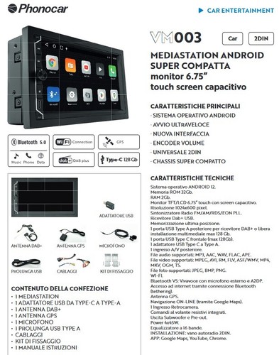 Mediastation Para Subaru Legacy Serie Del 2008 Al 2010 PHONOCAR VM003 - Imagen 2 de 4
