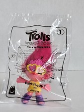 Trolls World Tour PARTY POPPY  1 McDonald's Happy Meal Toy 2020 NEW SEALED