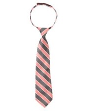 GYMBOREE PICNIC PARTY PINK N GRAY STRIPE DRESSY TIE 0 12 24 2 3 4 5 NWT