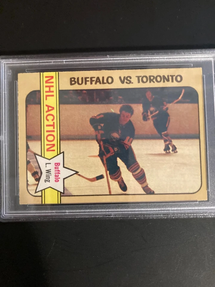 1972 OPC, o-Pee-Chee,  #182 RICK MARTIN BUFFALO SABRES PSA 7 NR MINT, sharp - Image 2 of 4