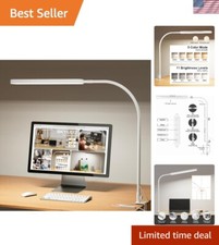 Versatile Gooseneck Desk Light: 33.5" LED Lamp with Adjustable Height  Timmer