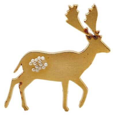 Broche CHANEL COCO Mark Cerf soldes Femme 【Occasion】