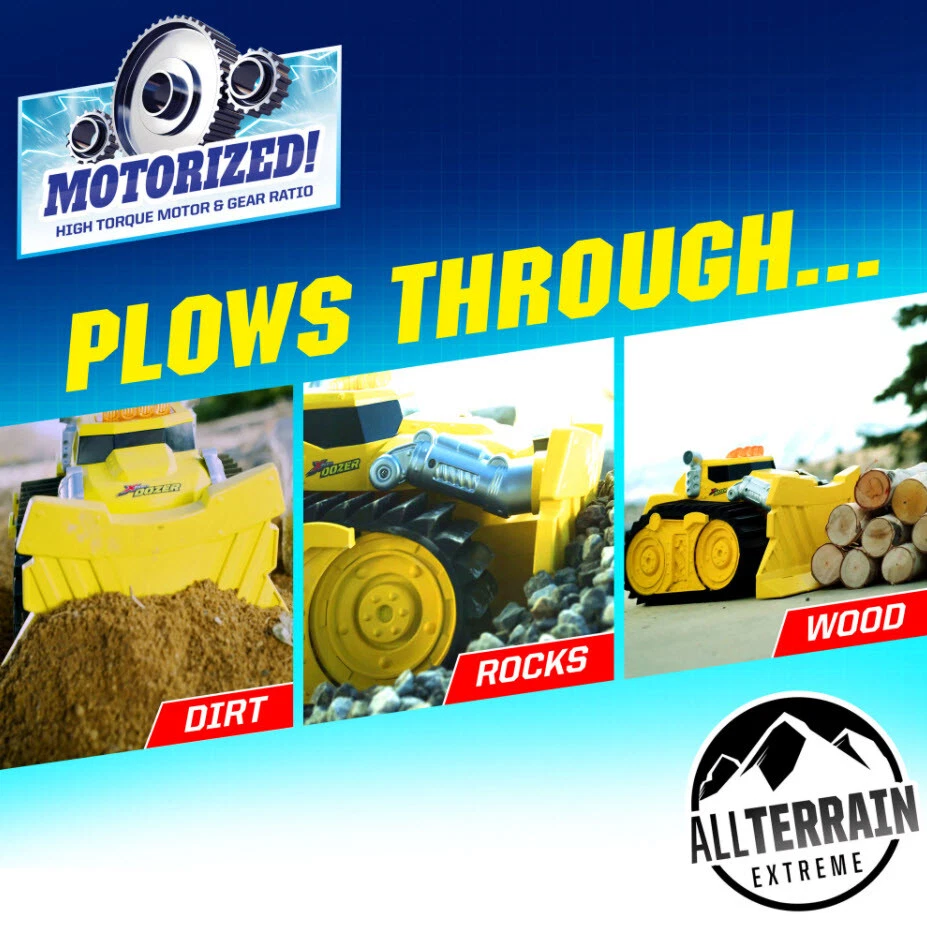 xTreme Power Motorized ALL TERRAIN BULLDOZER Lights Sounds -Plows thru Dirt Toys - Image 4 of 4