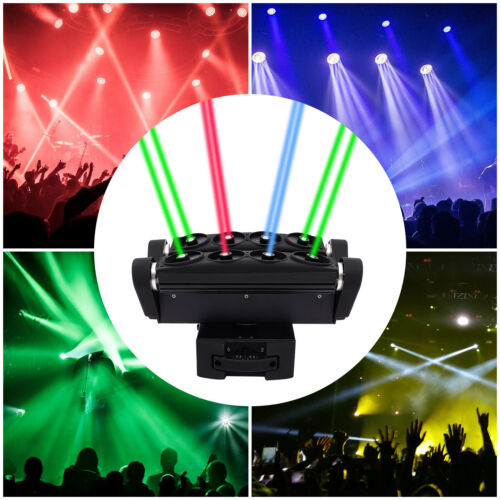 8 Augen beweglicher Kopf Spinne Bühne Laser Licht RGB DJ Disco Party Effekt Beleuchtung - Bild 3 von 12