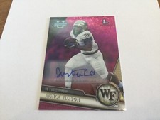 2023 Bowman Chrome University Justice Ellison RC Auto /150 Wake Forest