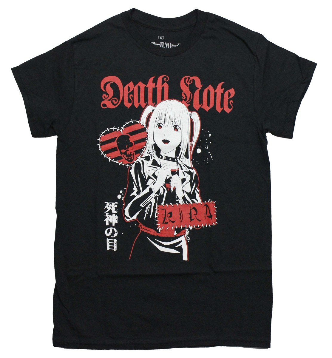 Death Note New Adult T-Shirt - Misa Amane Stitched Heart