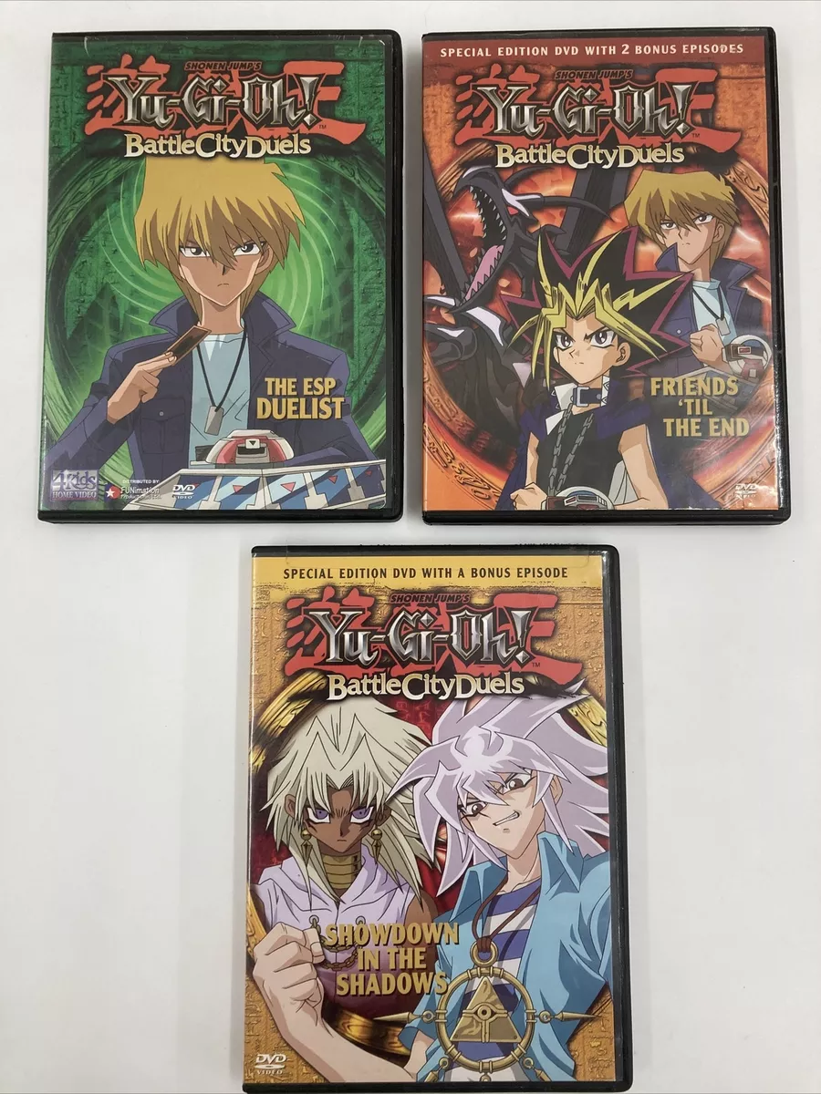 Yugioh 4 DVD Lot Anime Manga Set Movie Battle City Duels