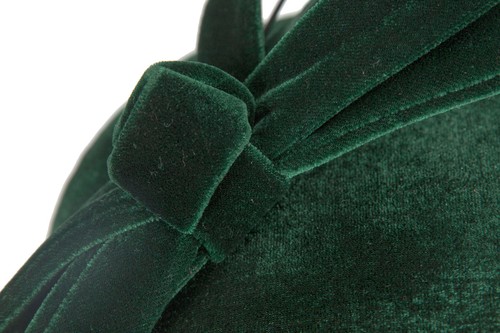 Green velvet pillbox winter racing fascinator by Max Alexander 100% AU Seller - Picture 4 of 7