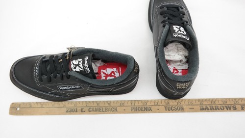 Reebok x Human Rights Now! Club C 85 Sneakers | Black/Grey/Red/Green | Sz: 9.5 - Picture 10 of 11