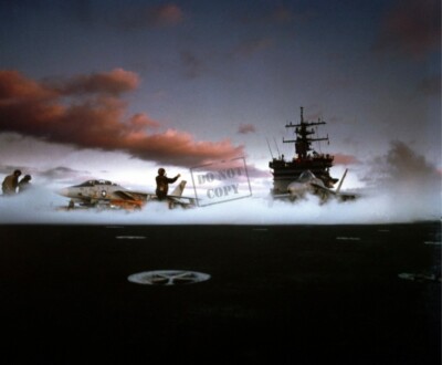 F-14 Tomcat fighter - F/A-18 Hornet fighter USS ENTERPRISE CVN-6 5X7 Photograph