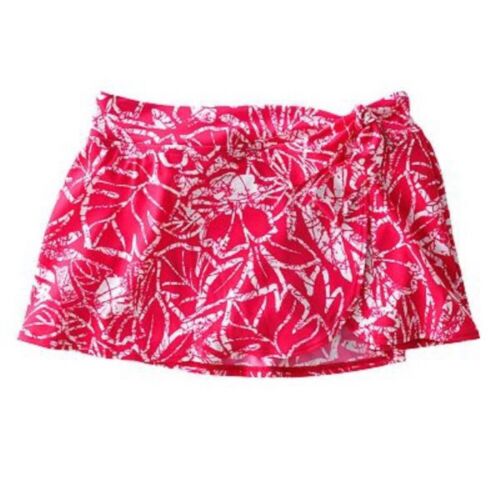 Leaf Faux-Wrap Skirt Skirtini Women Bottoms Bikini Swim Briefs Bathing Suit 14