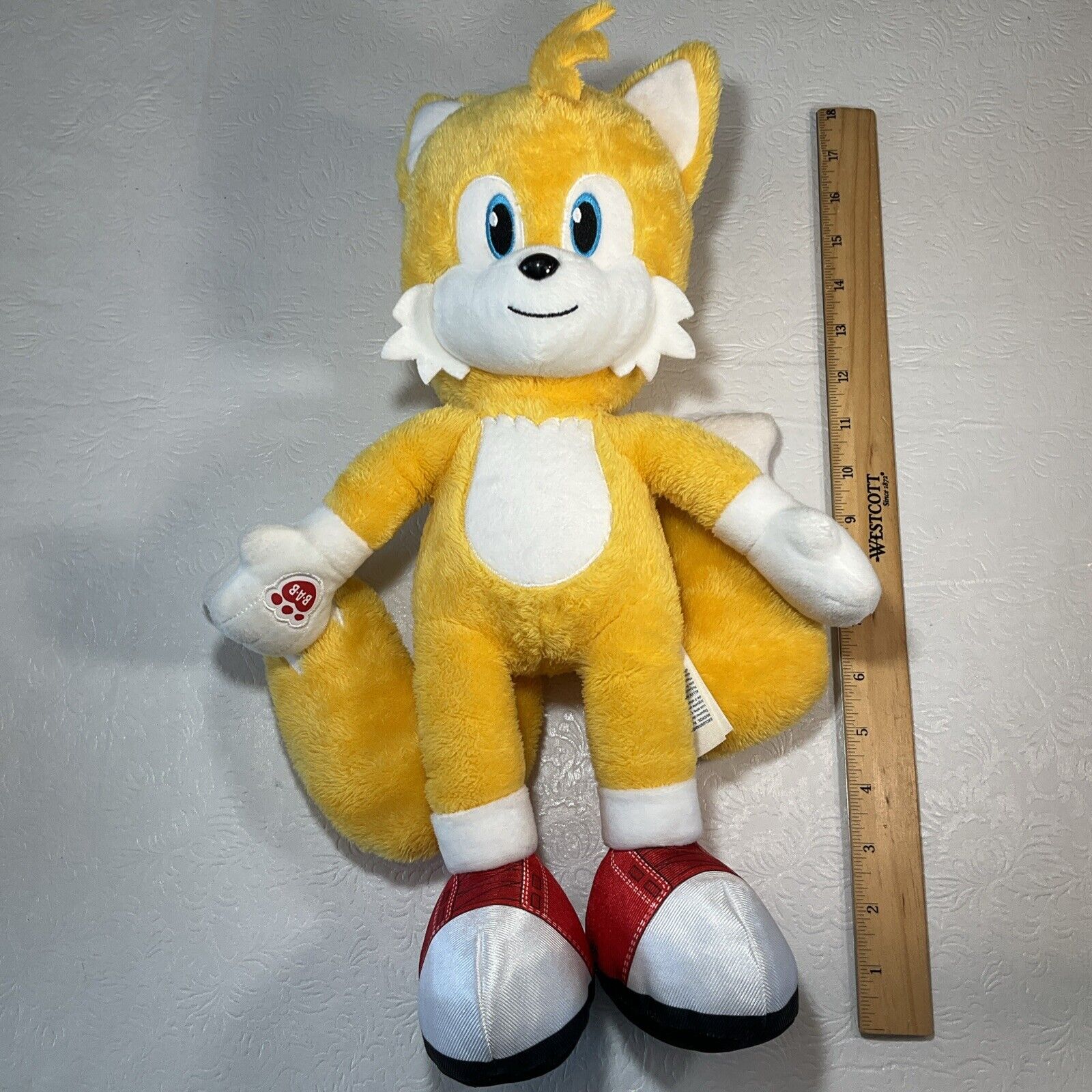 Build A Bear Sonic The Hedgehog 2 TAILS 17” Yellow BABW Plush 2002