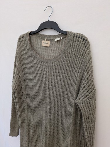 Levi's Dress Womens Extra Large Made Crafted Wool Mohair Fisherman Knit Jumper - Picture 2 of 10