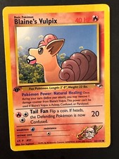 Pokémon BLAINE's VULPIX 65/132 Regular 1st Edition