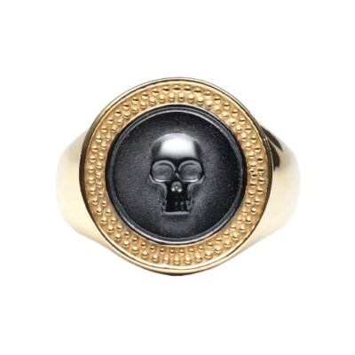 SkeletonHD - Sparta - Men's Skull Ring- Black, Size 9