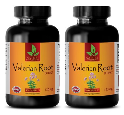 natural sleep aid pills - VALERIAN ROOT EXTRACT - stress relief pills -2 Bottles