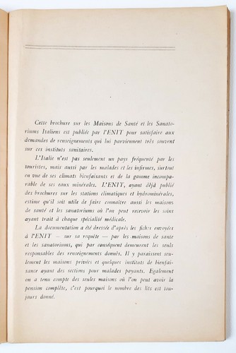 Maisons de santé et sanatoriums en Italie - Roma, ENIT, 1933 - Imagen 3 de 10