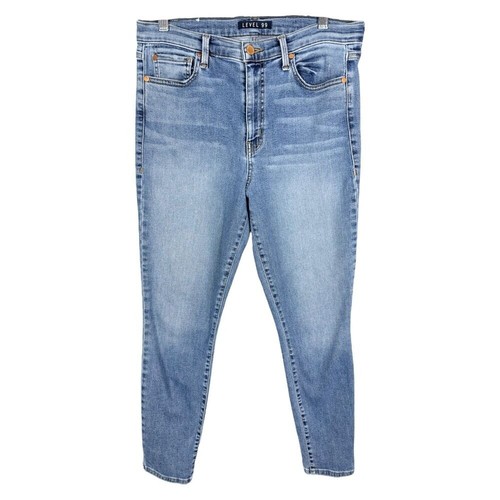 Level99 Size 10 Jeans Skinny Nostalgic Blue Cotton High Rise Anthropologie 967