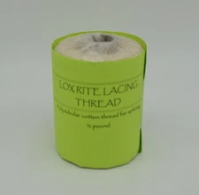 Lox Rite Lacing Thread 9 ply tubular cotton thread for splicing 1/2 pound White