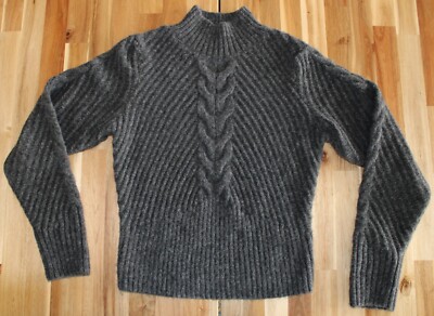 Ophelia Roe Gray Cable Knit Sweater   Soft & Cozy | Women s Size Small