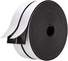 Neoprene Weather Stripping Foam Tape, 1 Inch X 1/8 Inch Density Door  Window