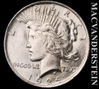 1924 Silver Peace Dollar - Choice Gem Brilliant Uncirculated++  Lustrous  #L3396