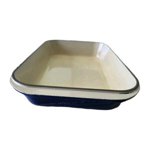 Le Creuset Gusseisen emailliert Bräter Lasagne Pfanne #40 Frankreich blau Marseille - Bild 4 von 13